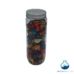 جار شیشه ای استوانه ای کانتینری سایز 1