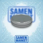 جار فلزی 9 سانت نقره ای