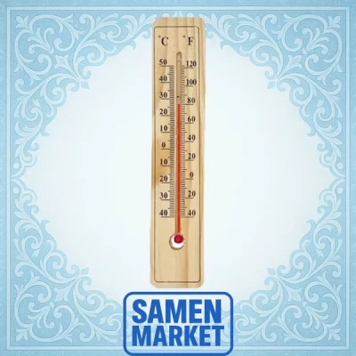 دماسنج الکلی چوبی دیواری