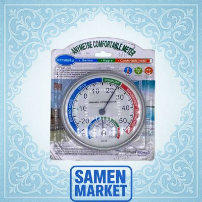 دماسنج و رطوبت سنج عقربه ای قاب فلزی 1