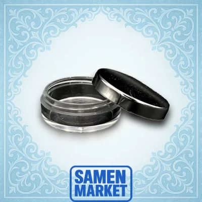 قوطی کرم 30 گرمی کریستالی نقره ای