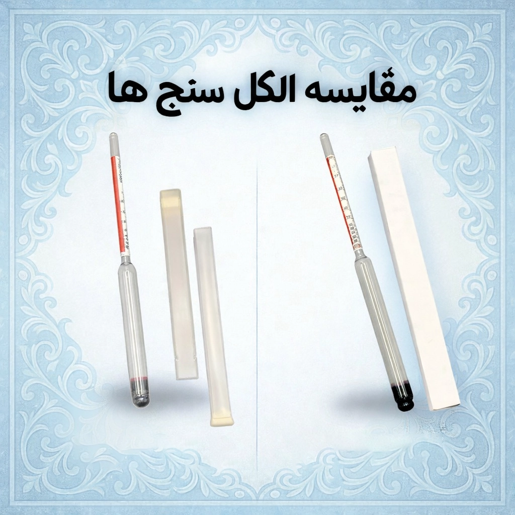 مقایسه کامل الکل‌سنج کلاس A، کلاس B، چینی و هیدرومتر ۳ کاره